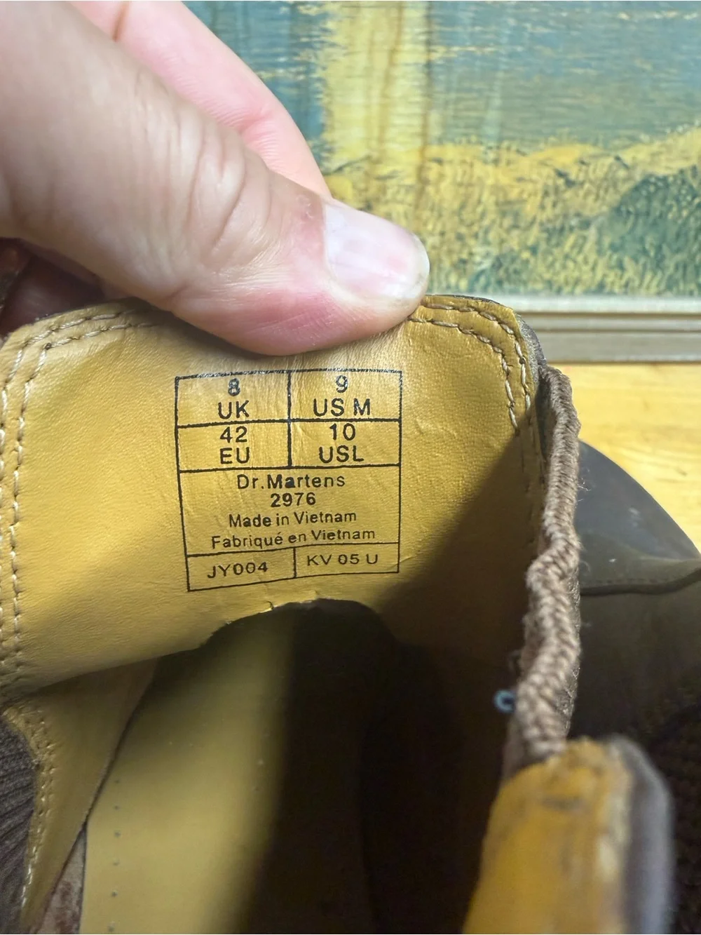Dr Martens Air Ware Men's Brown Chelsea Work Boots - Classic Slip-On size 9M